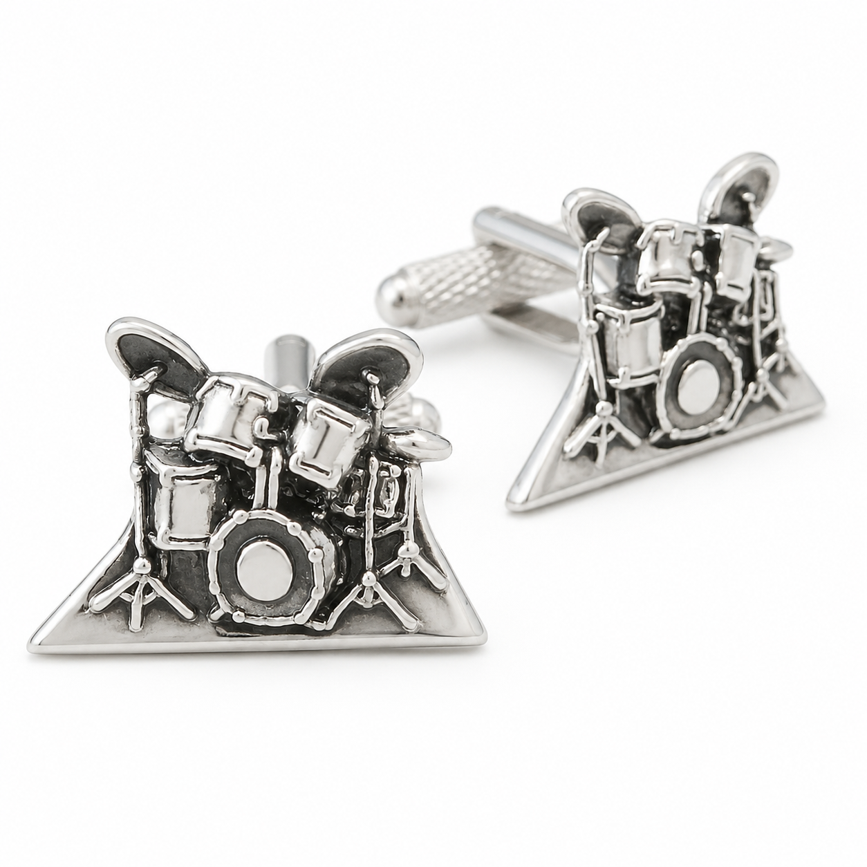 drum kit cufflinks