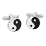 yin yang cufflinks