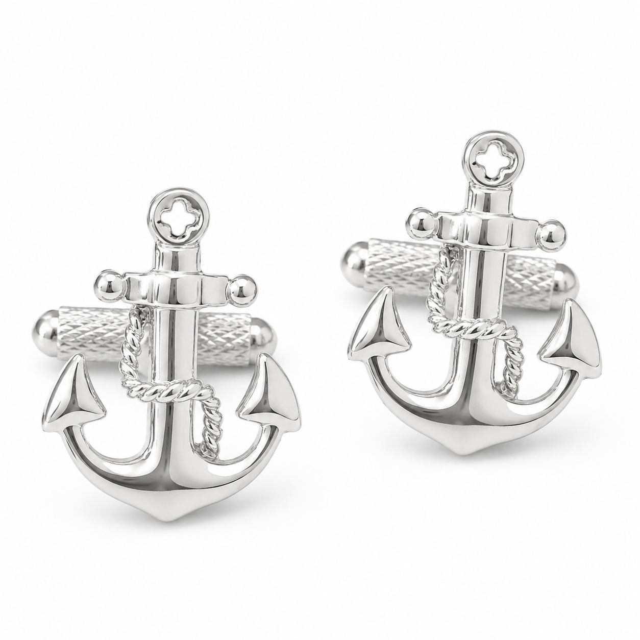 anchor and rope cufflinks