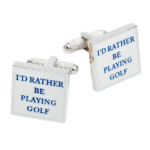 I'd Rather Be Playing Golf Cufflinks
