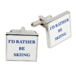 I'd Rather Be Skiing Cufflinks