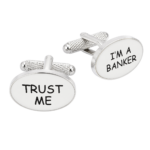 banker cufflinks
