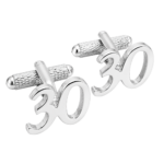 '30' cufflinks
