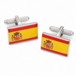 spain flag cufflinks