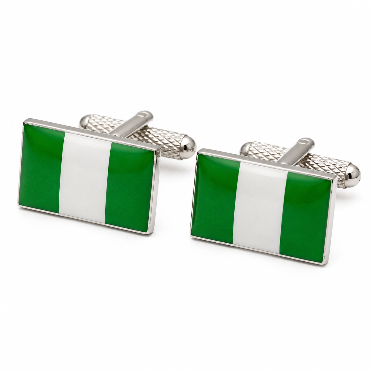 nigeria flag cufflinks