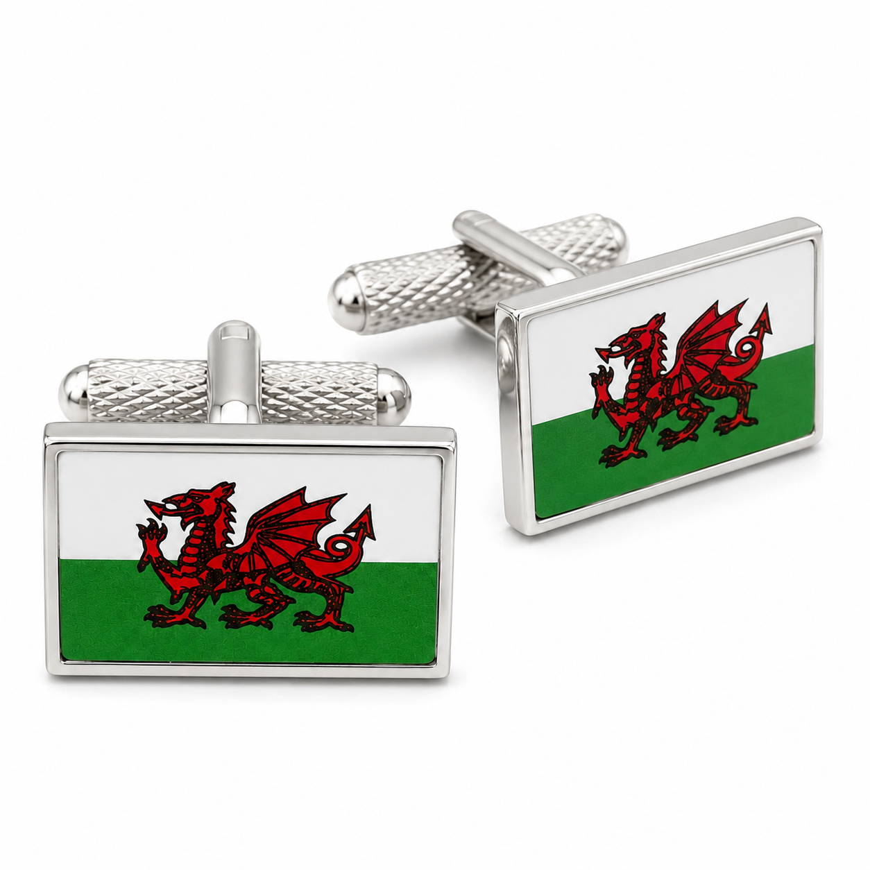 wales flag cufflinks