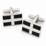 Cornish St. Piran Flag Cufflinks