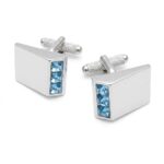 Aquamarine Crystals Cufflinks