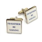 I'd Rather Be Sailing Cufflinks