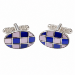 Purple Oval Cufflinks