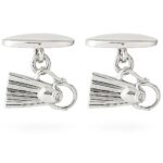 Swimming Fins / Flippers Chain Link Cufflinks