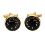 Twin Thermometer Gilt Cufflinks
