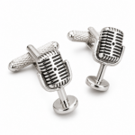 microphone cufflinks
