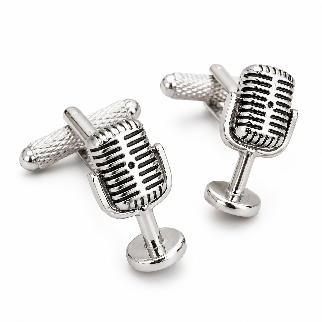 microphone cufflinks
