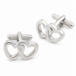love hearts cufflinks