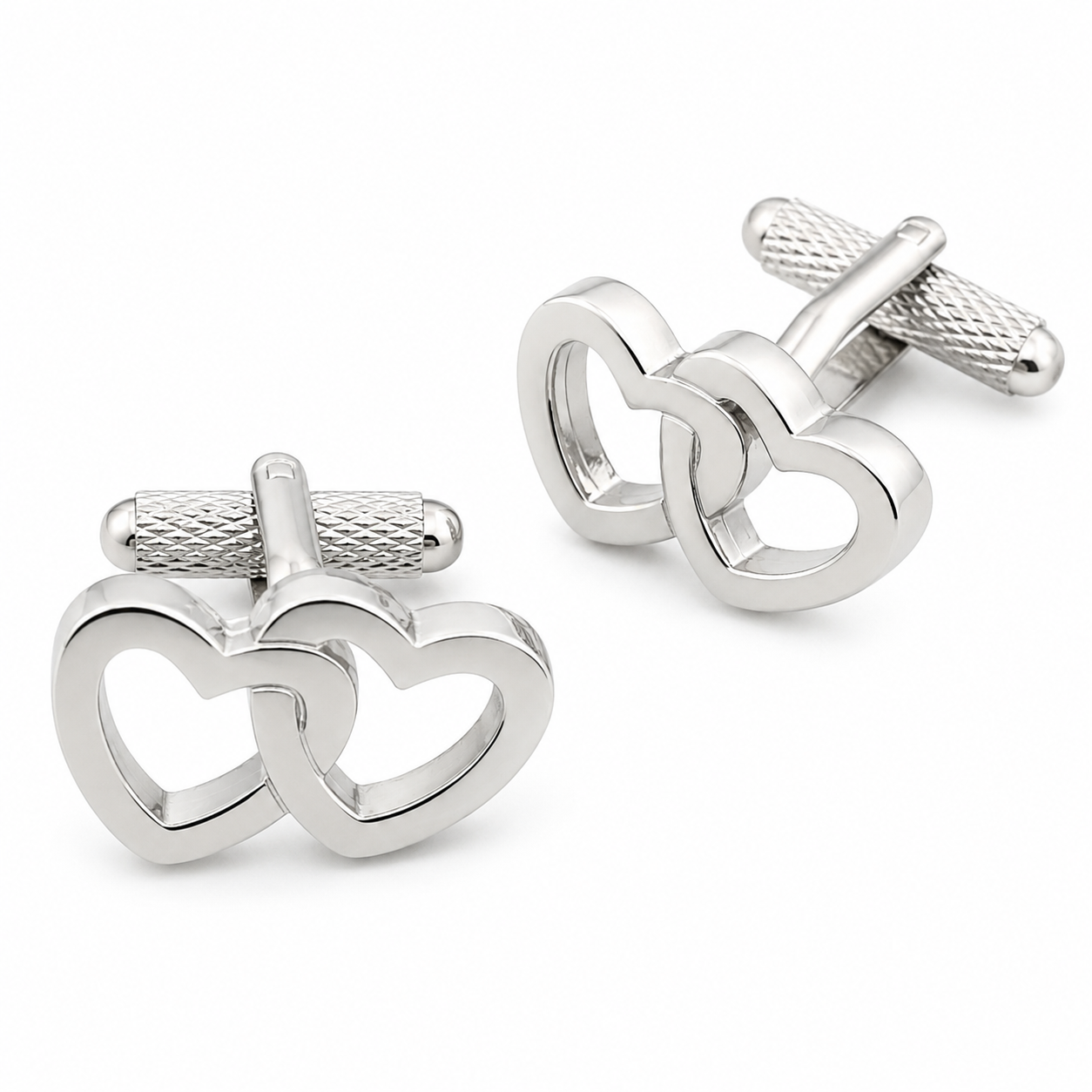 love hearts cufflinks