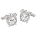 alarm clock cufflinks