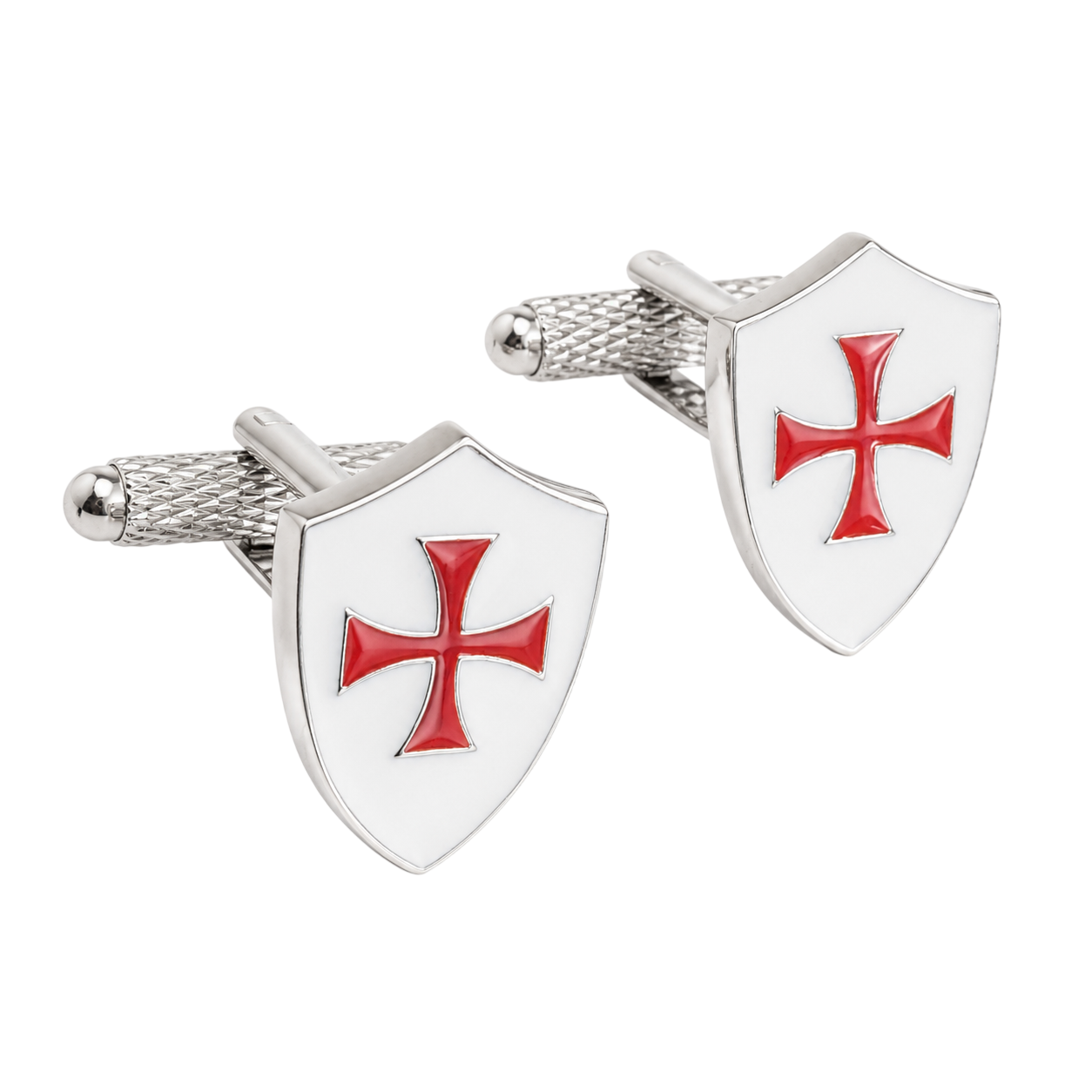 knights templar shield cufflinks