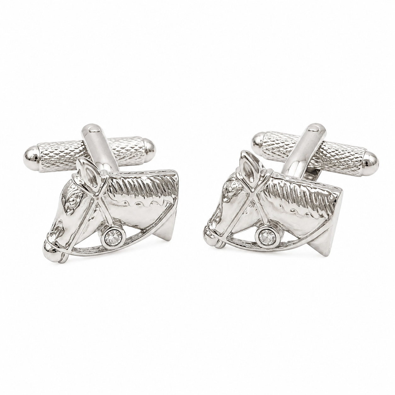 horse head cufflinks