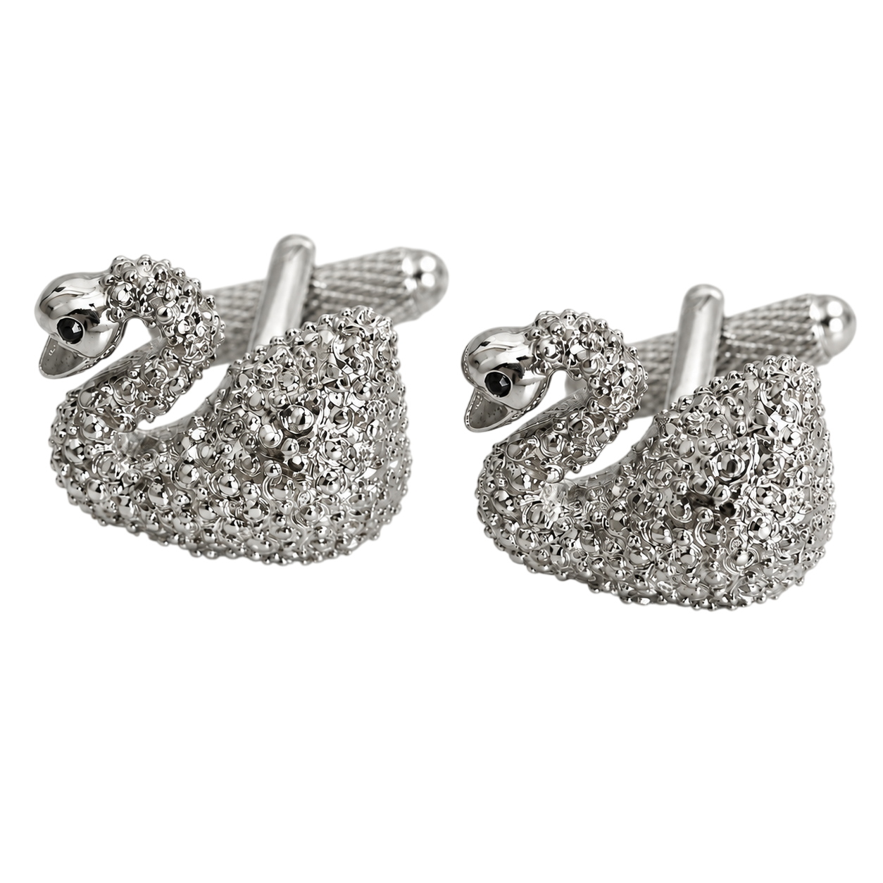 swan cufflinks