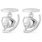 Snorkel Mask Chain Link Cufflinks