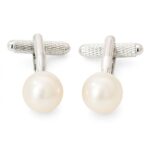 Imitation Pearl Cufflinks