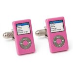 Pink iPod Cufflinks