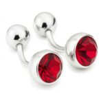 Siam Belly Button Style Cufflinks
