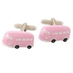 Camper Van - Pink Cufflinks