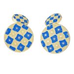 Blue & Silver Chain Link Cufflinks