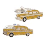 Yellow Cab Cufflinks