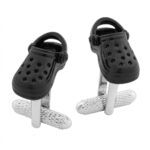 Crocs-Black Cufflinks