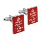 Keep Calm/Carry On Cufflinks