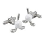 Golf Ball and Clubs Cufflinks