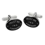 Trust Me I'm a Fireman Cufflinks