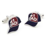 No.1 Baseball Cap Cufflinks