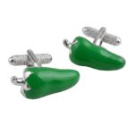 Green Chilli Cufflinks