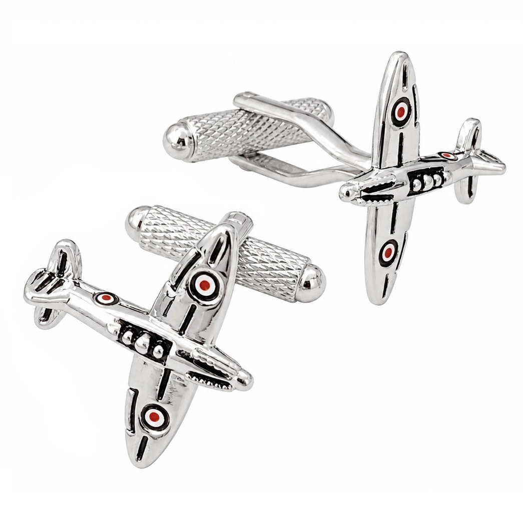 spitfire plane cufflinks