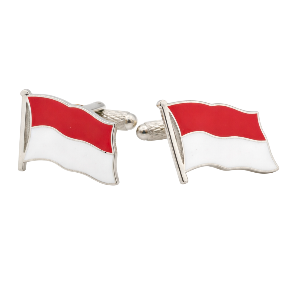 monaco flag cufflinks