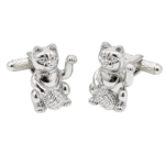 lucky cat cufflinks