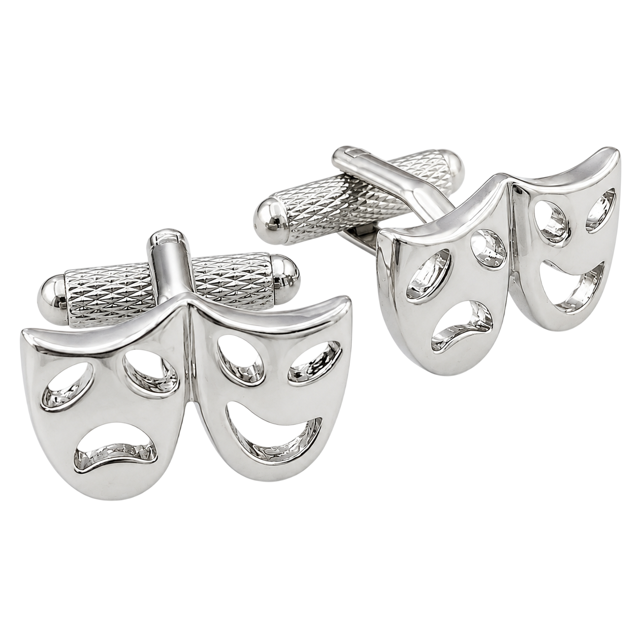 drama mask (theater) cufflinks