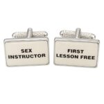 sex instructor cufflinks