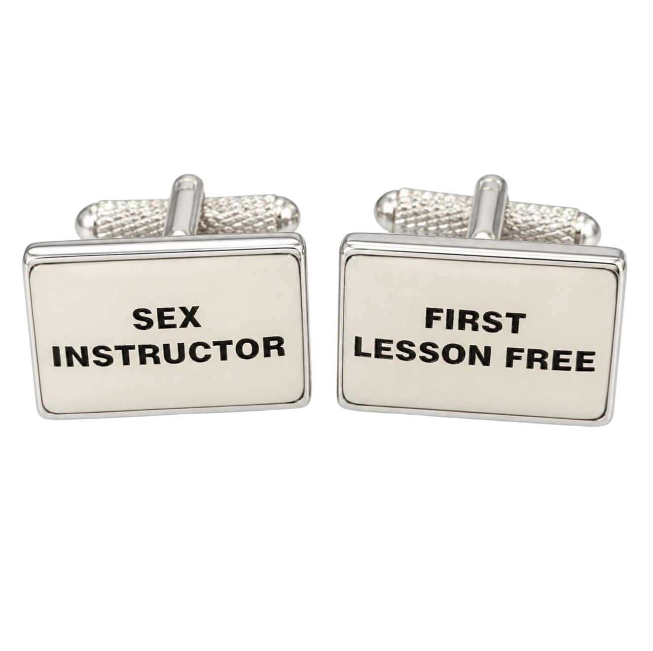 sex instructor cufflinks