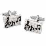 musical notes cufflinks