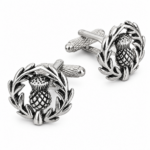 thistle cufflinks