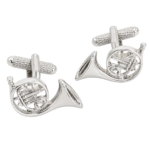 french horn cufflinks
