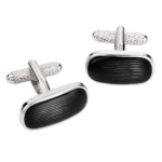 Black/Grey Rhodium Cufflinks