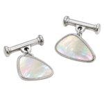 Mother of Pearl Chain Link Cufflinks