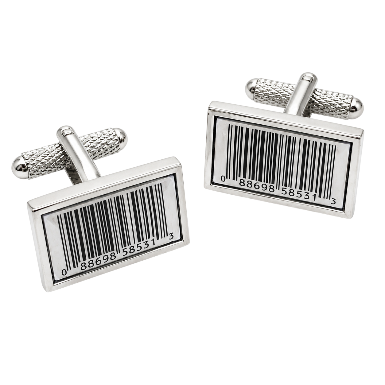 barcode cufflinks