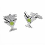 Martini Glass & Olive Cufflinks